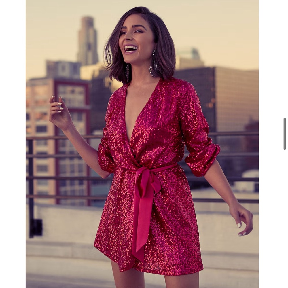 Express X Olivia Culpo Dress NYE Sequin